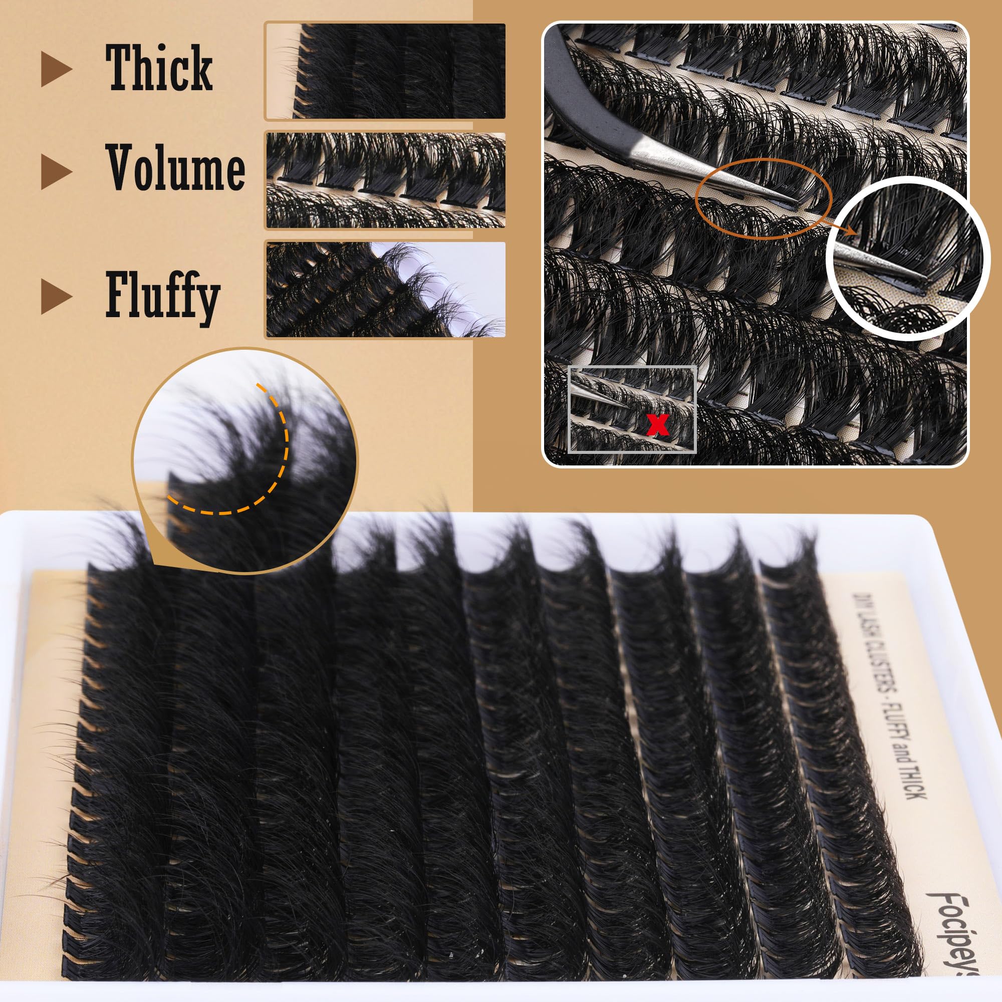 Focipeysa quick-apply lash cluster system saves salon time