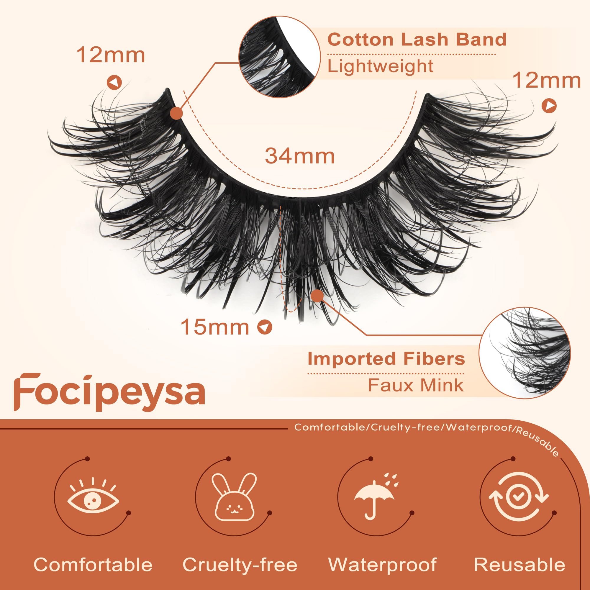 Focipeysa Soft cotton band provides natural feel and comfortable wear.