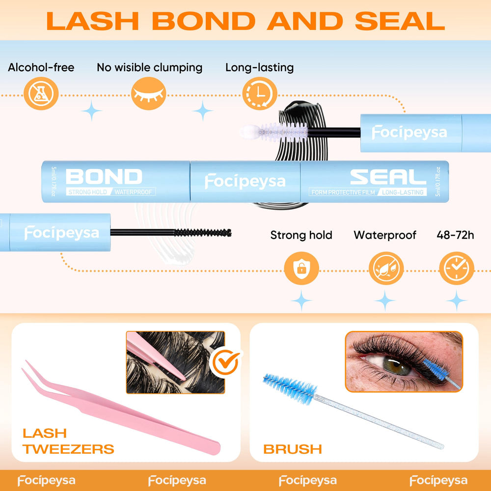 Focipeysa cluster trio applied along lash line for multi-dimensional texture.