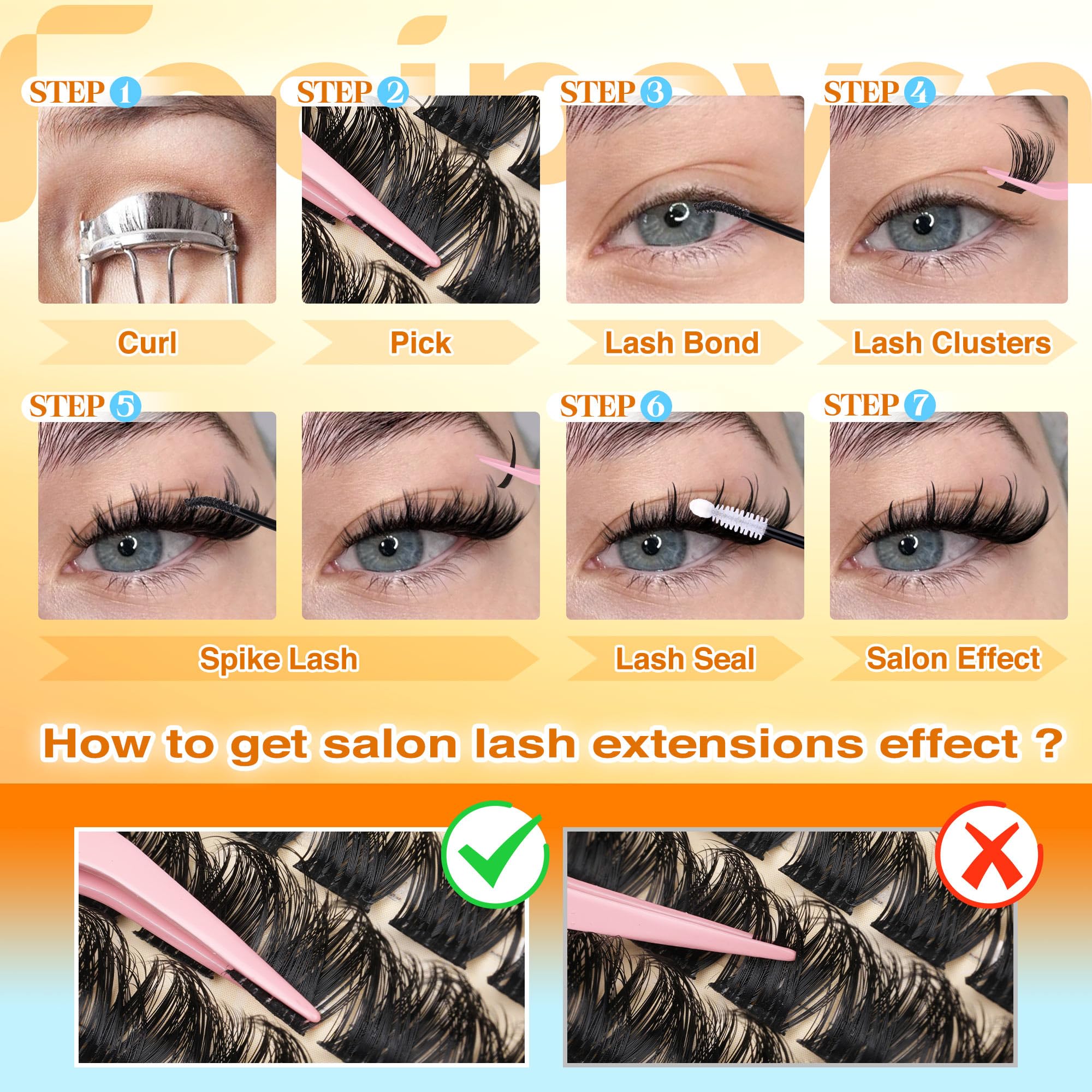Focipeysa delivers breathable, comfortable daily wear for eyelash clusters.
