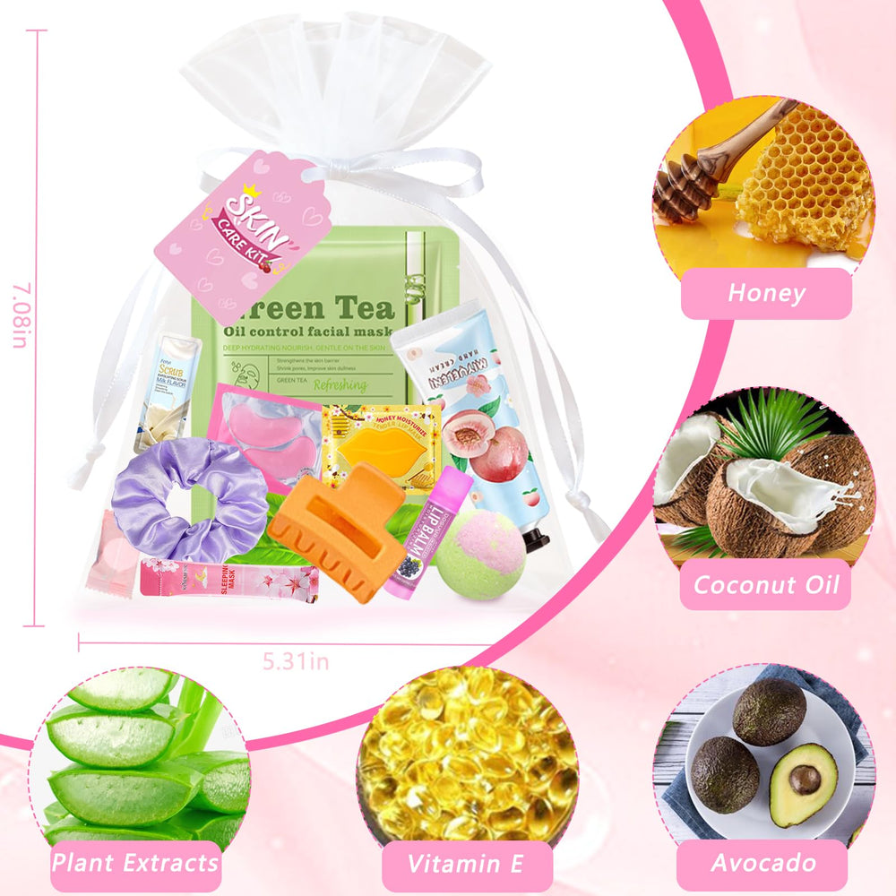 FOCone 156PCS spa party body scrub exfoliates gently for smooth skin.