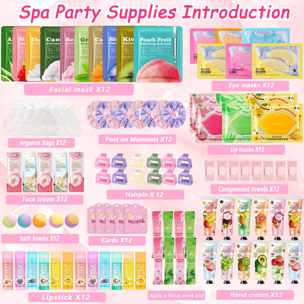 FOCone 156PCS spa party clay facial mask renews complexion during at-home spa nights.