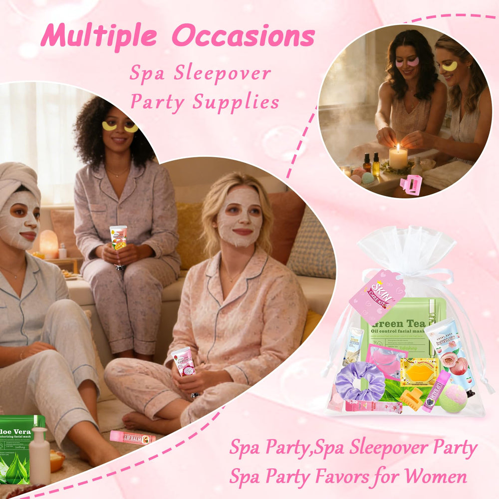 FOCone 156PCS spa party lip balm nourishes lips for pampered moments.