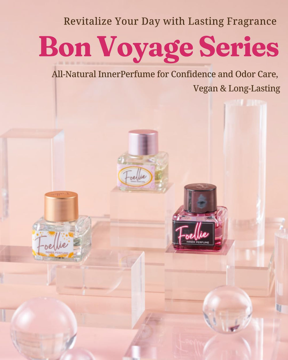 Foellie eau de venus skin-friendly formula shown with natural oils