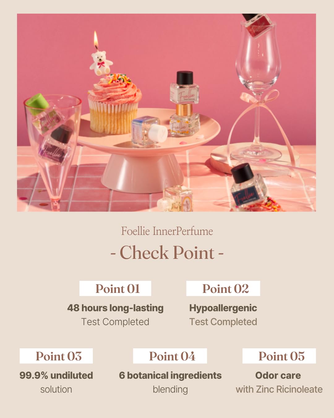 Foellie Fatale Rose inner perfume damask rose component for a refined scent.