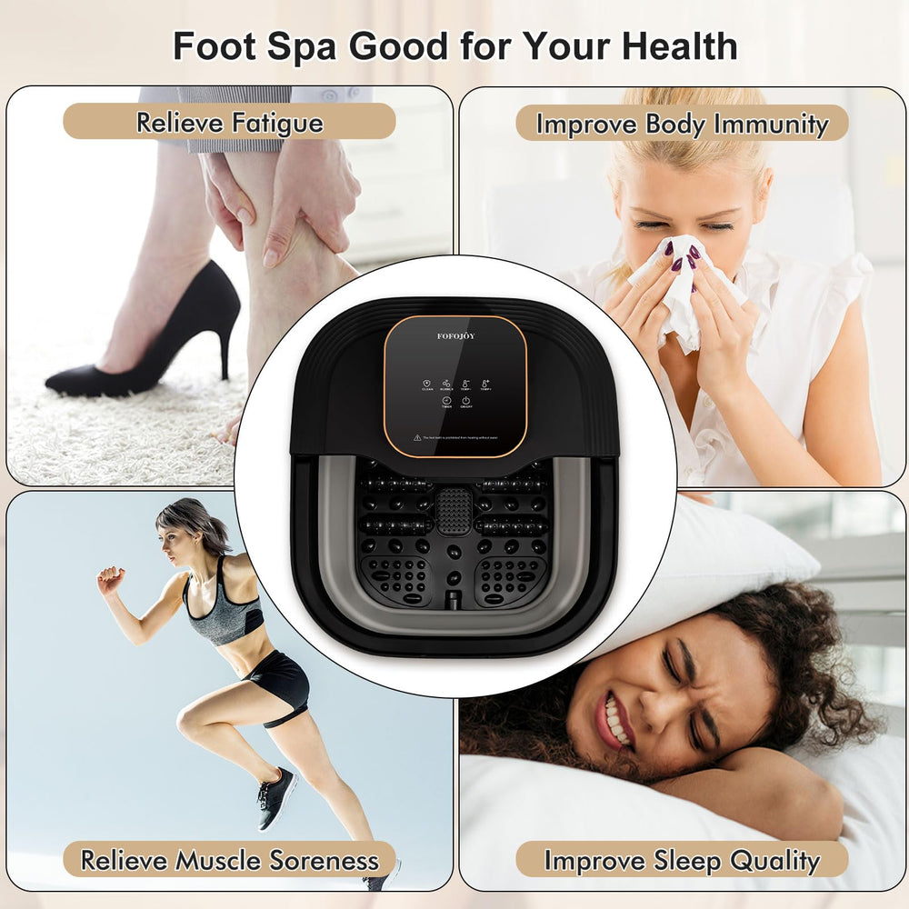 FOFOJOY foldable foot spa saves space and simplifies storage.
