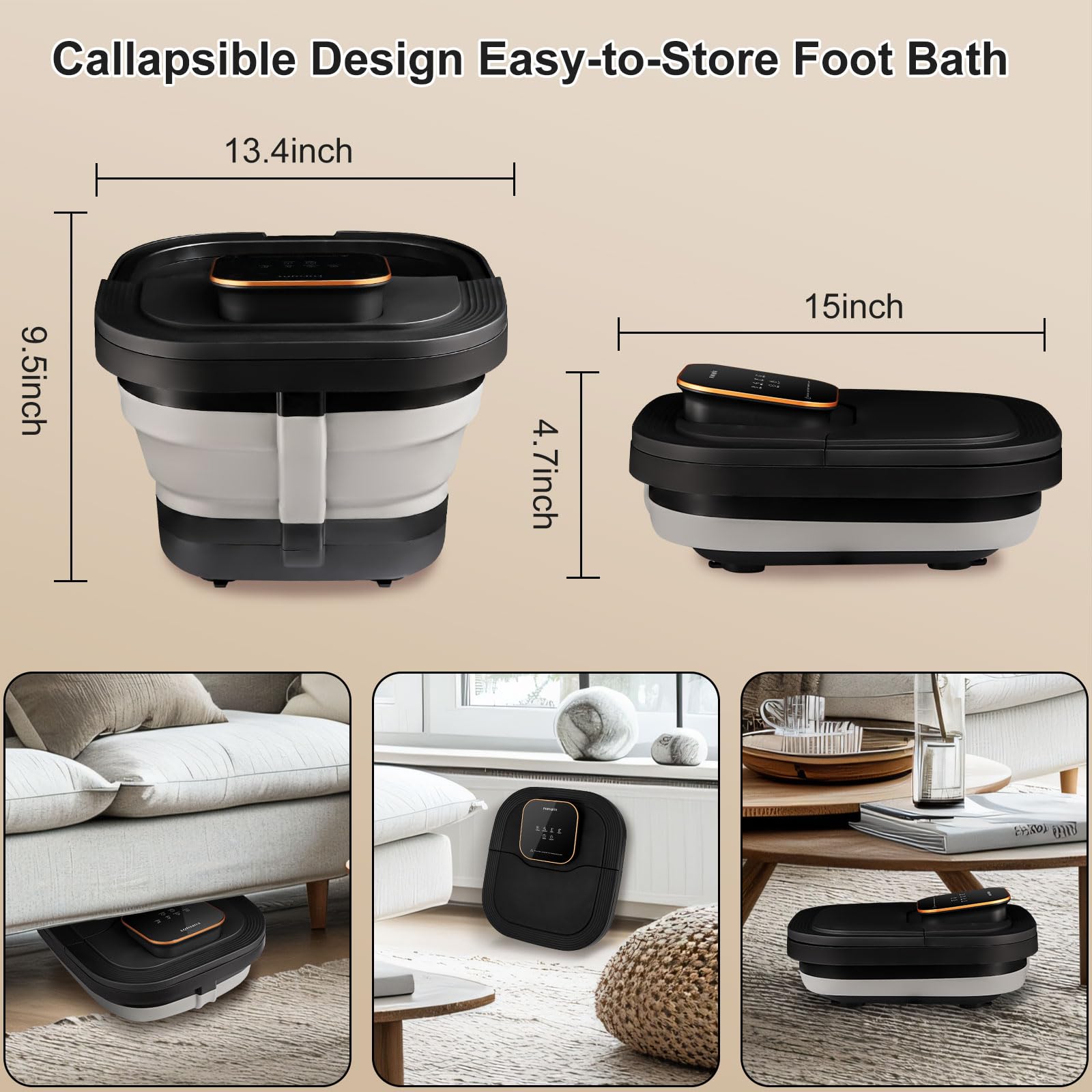 FOFOJOY pedicure kit storage keeps spa accessories organized.