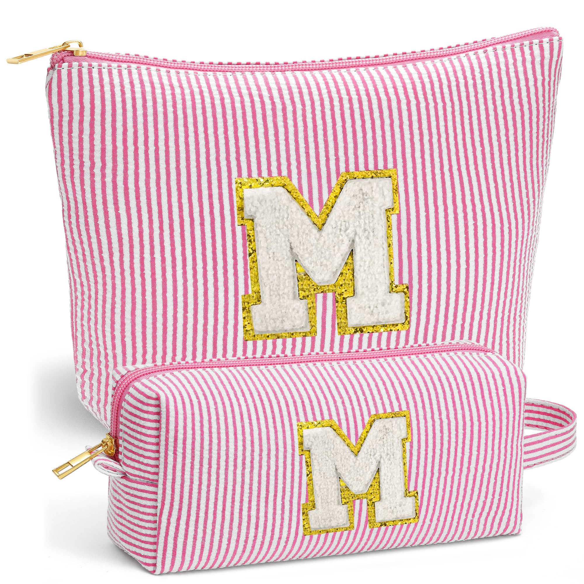 Fohufo cosmetic bag large travel case, ideal for organizing cosmetics during trips.