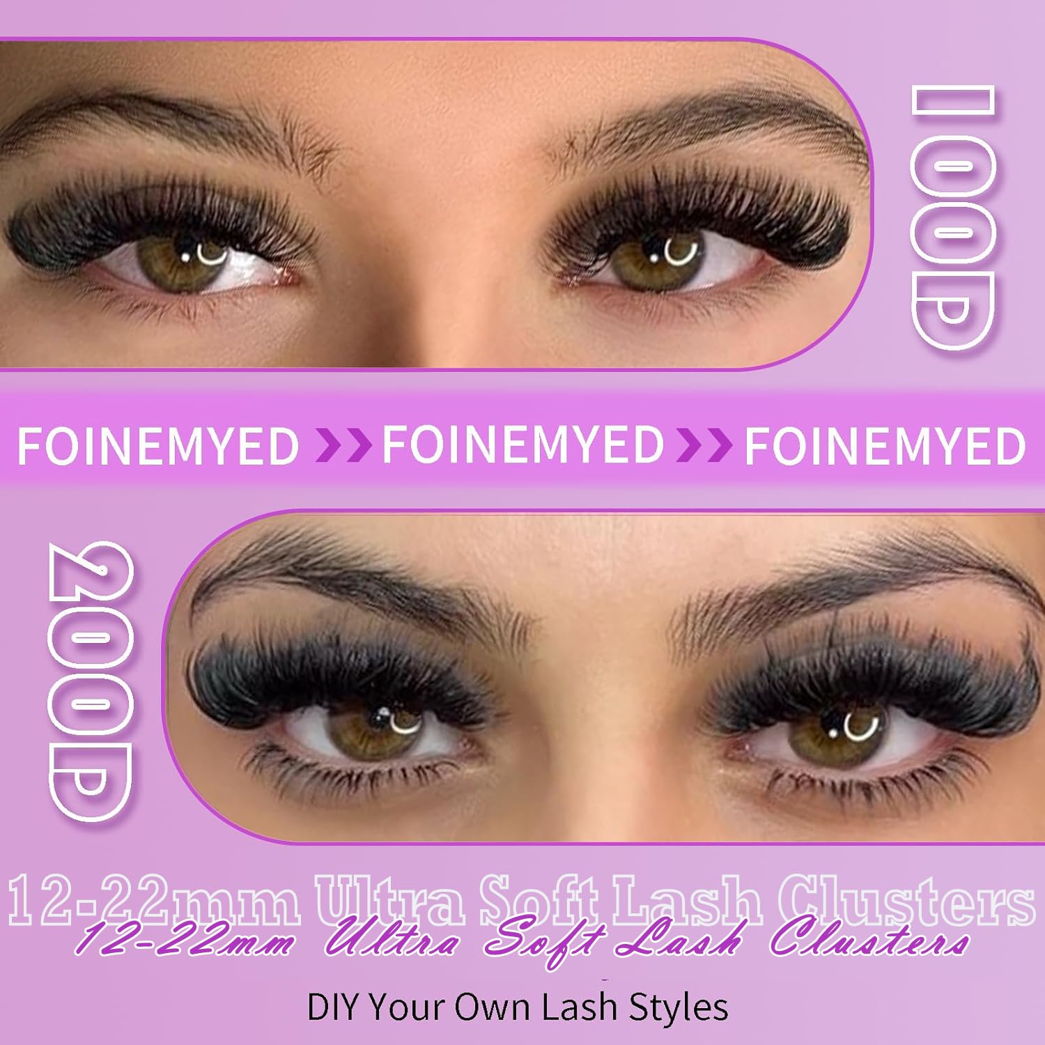 FOINEMYED fibers and soft band enable comfortable DIY lash wear