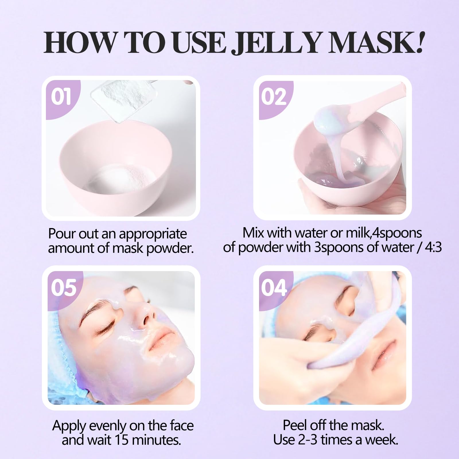 Fokiabin hyaluronic acid flavor jelly mask for deep hydration.