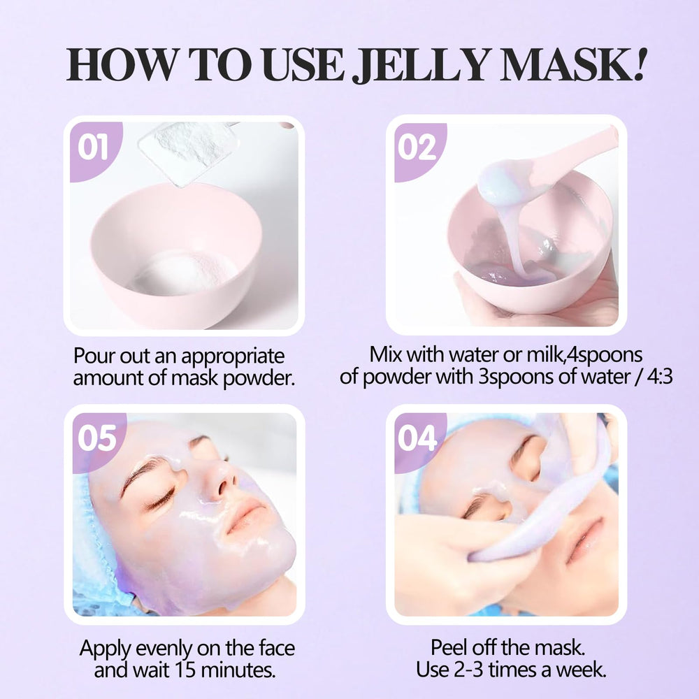 Fokiabin hyaluronic acid flavor jelly mask for deep hydration.