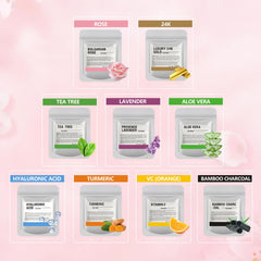 Fokiabin jelly mask tools kit with jade roller for at home masking.