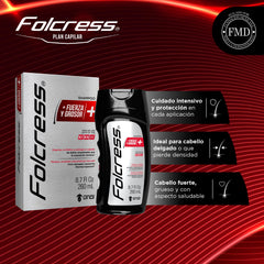 Folcress Shampoo squeeze bottle close-up for easy daily use.