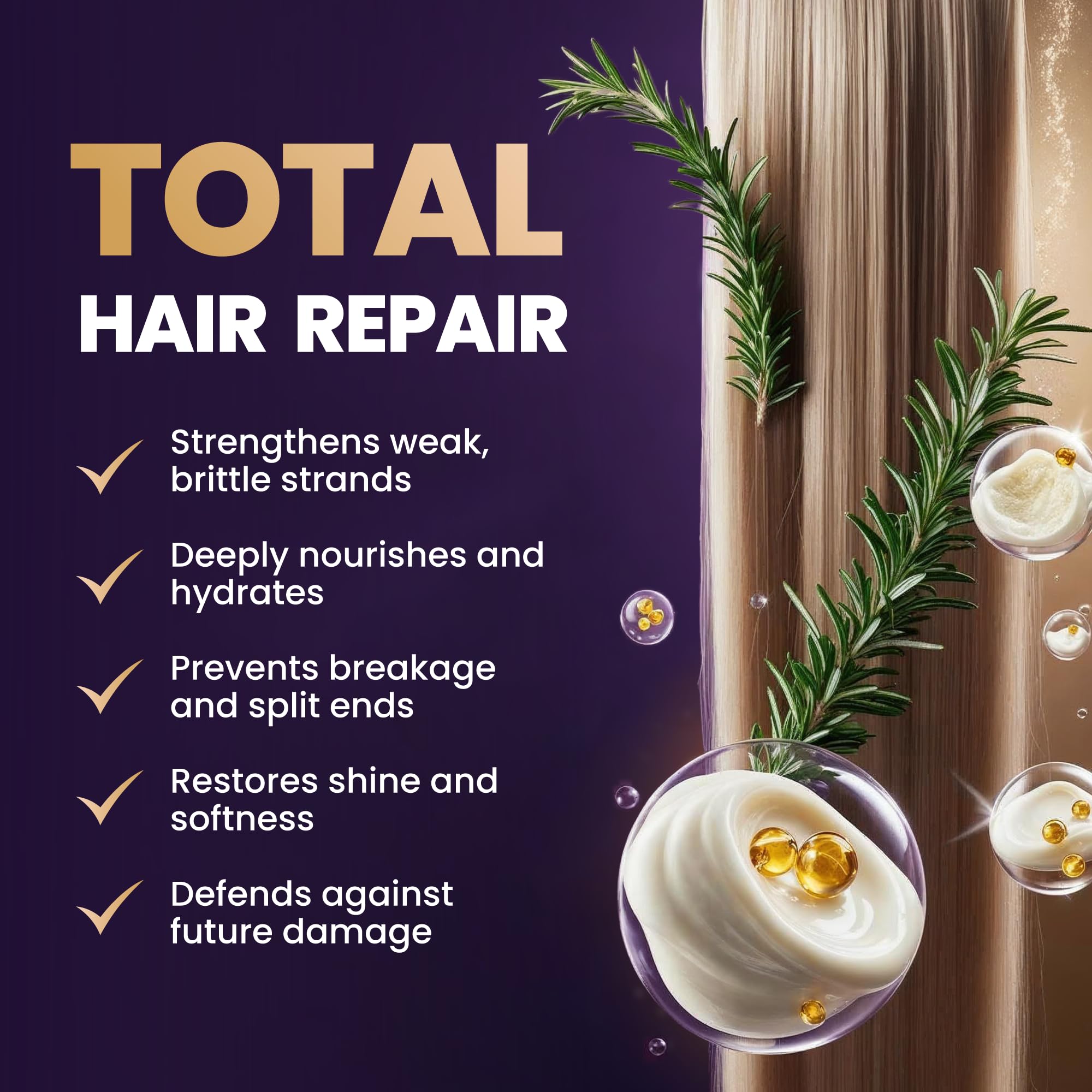 FOLICARE biotin conditioner application showing creamy formula for stronger-looking strands