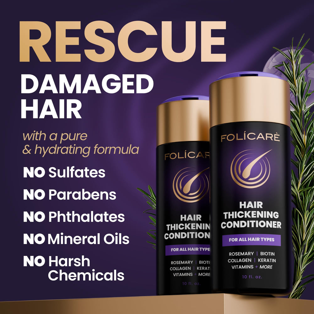 FOLICARE scalp care moment with gentle massage for healthier roots