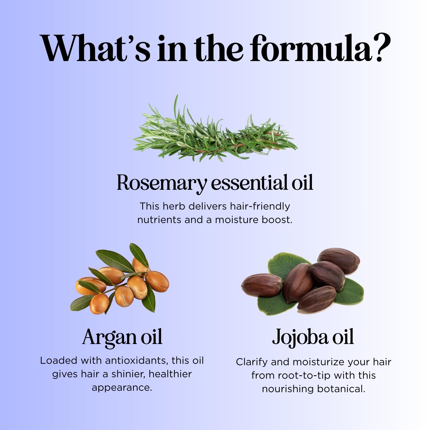 Folimax Biotin Shampoo ingredients including coconut and rosemary oils