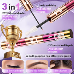 Dual-brush application from Folivive demonstrates precise lash and brow use.