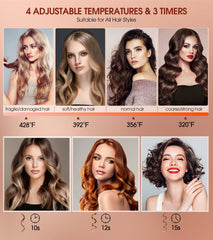 Follexmoe temperature settings enable tailored heat for different hair types.