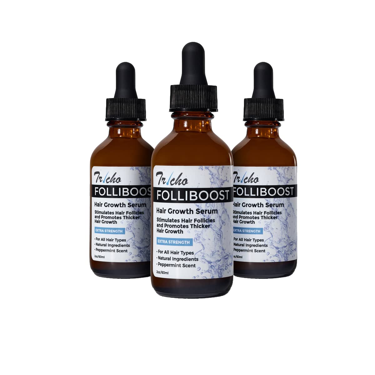 Folliboost bottle 2oz for easy daily use and potential vitality support.
