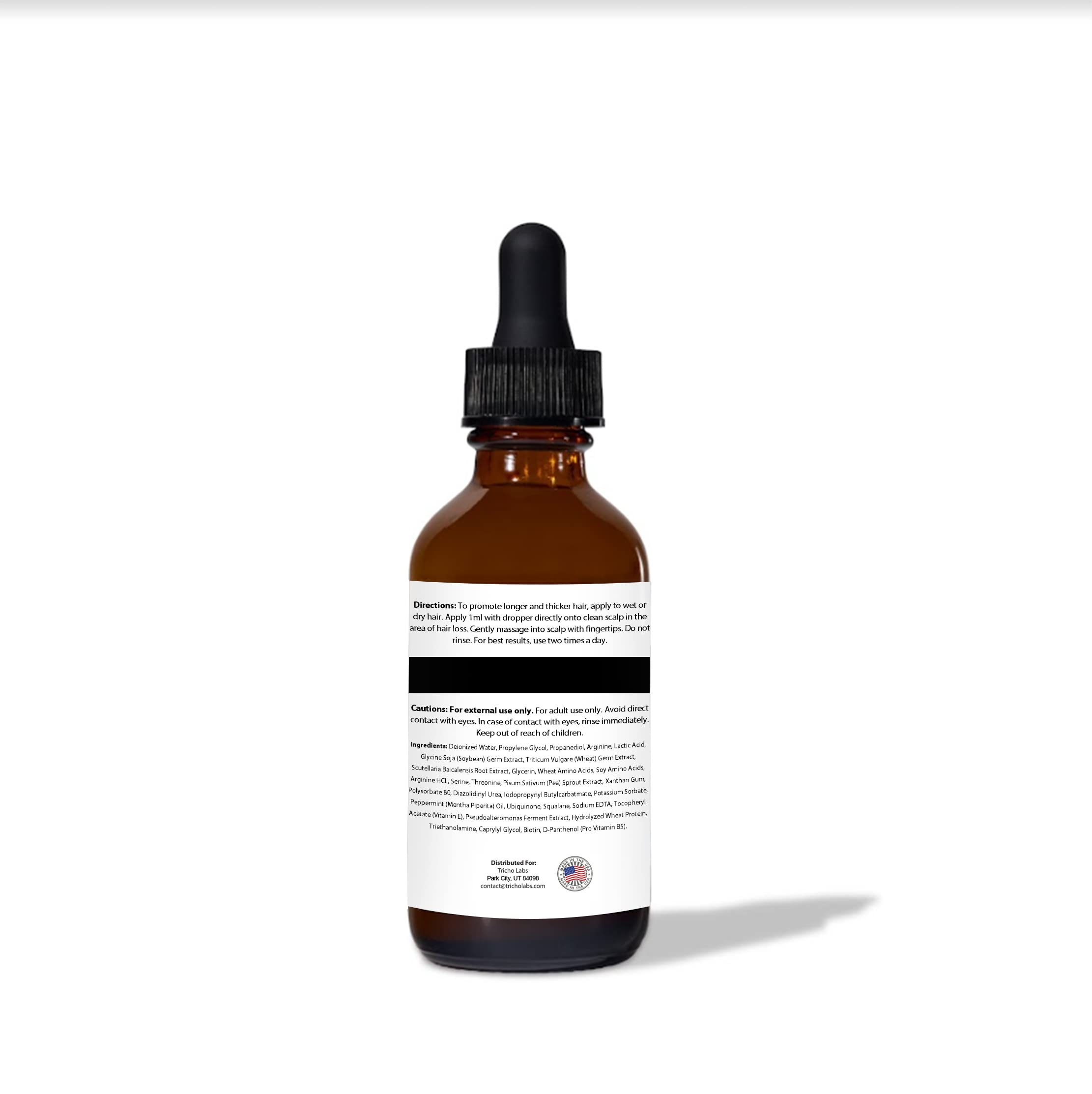 Folliboost product label with usage directions for twice-daily care.