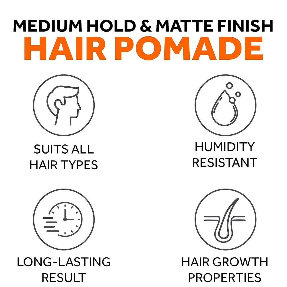 Follicle Booster pomade with matte finish for a natural, subtle shine