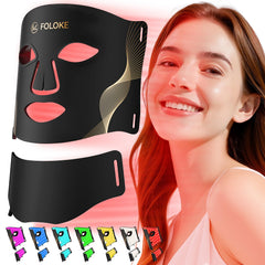 FOLOKE LED mask interior silicone surface for gentle skin contact and even light delivery.