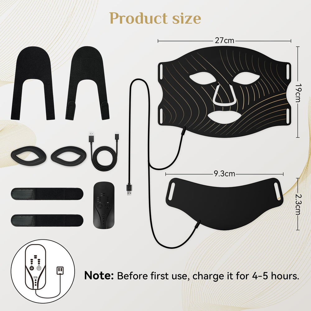 FOLOKE LED mask soft silicone skin-friendly contact surface