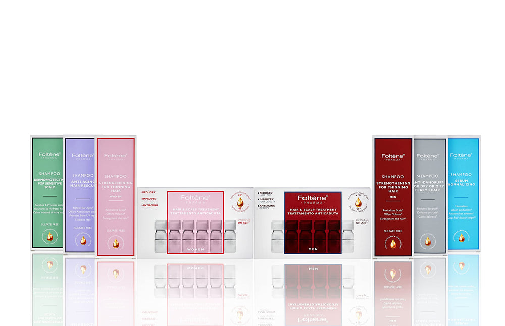 Foltene Strengthening Shampoo for Women ingredients-tricalgoxyl-panax-ginseng highlight scalp-support benefits
