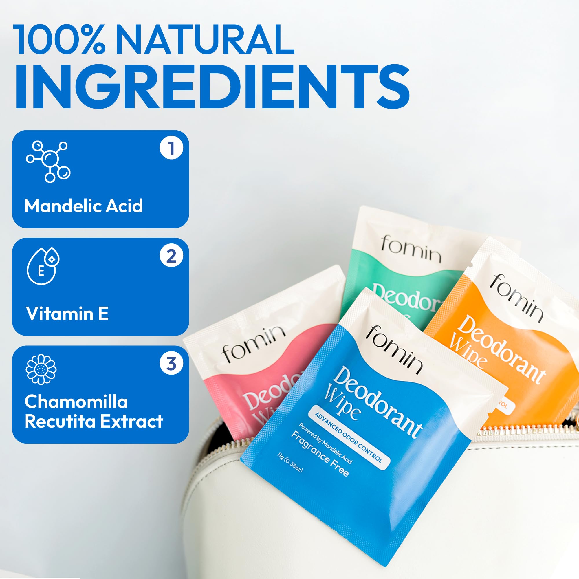 Eco-friendly, plastic-free packaging supports sustainable travel with FOMIN wipes