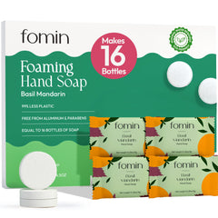 FOMIN Basil Mandarin tablets pack for compact, easy refills
