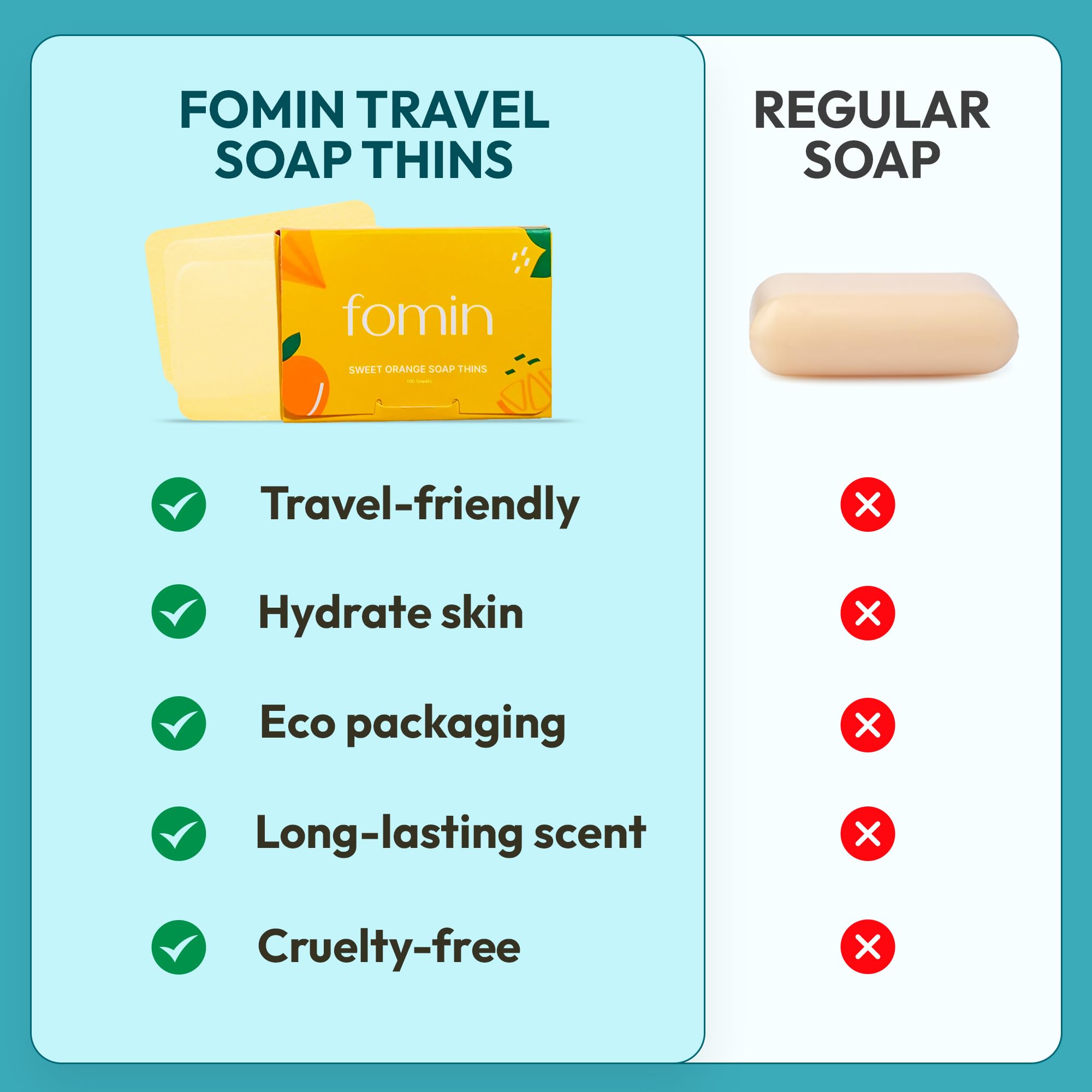 FOMIN plant extracts moisturize skin while removing dirt