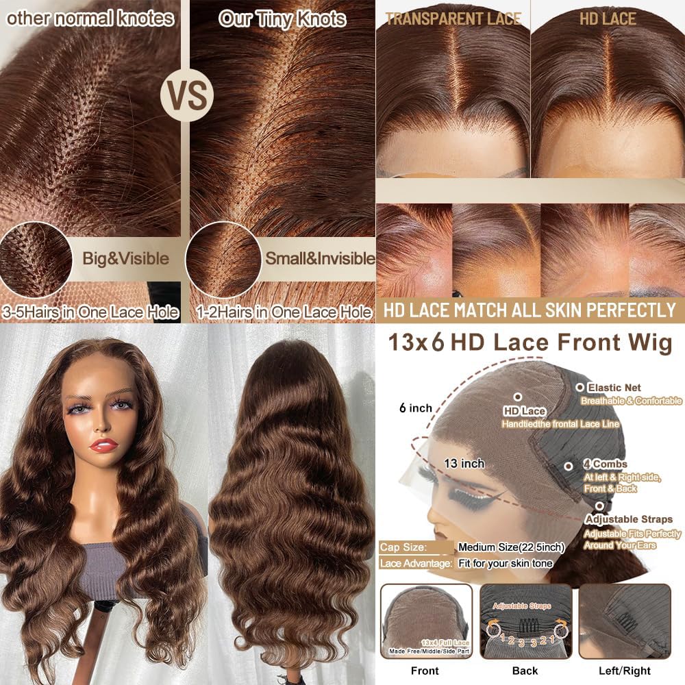 Fongly wig with bleached knots and pre-plucked hairline for natural look.