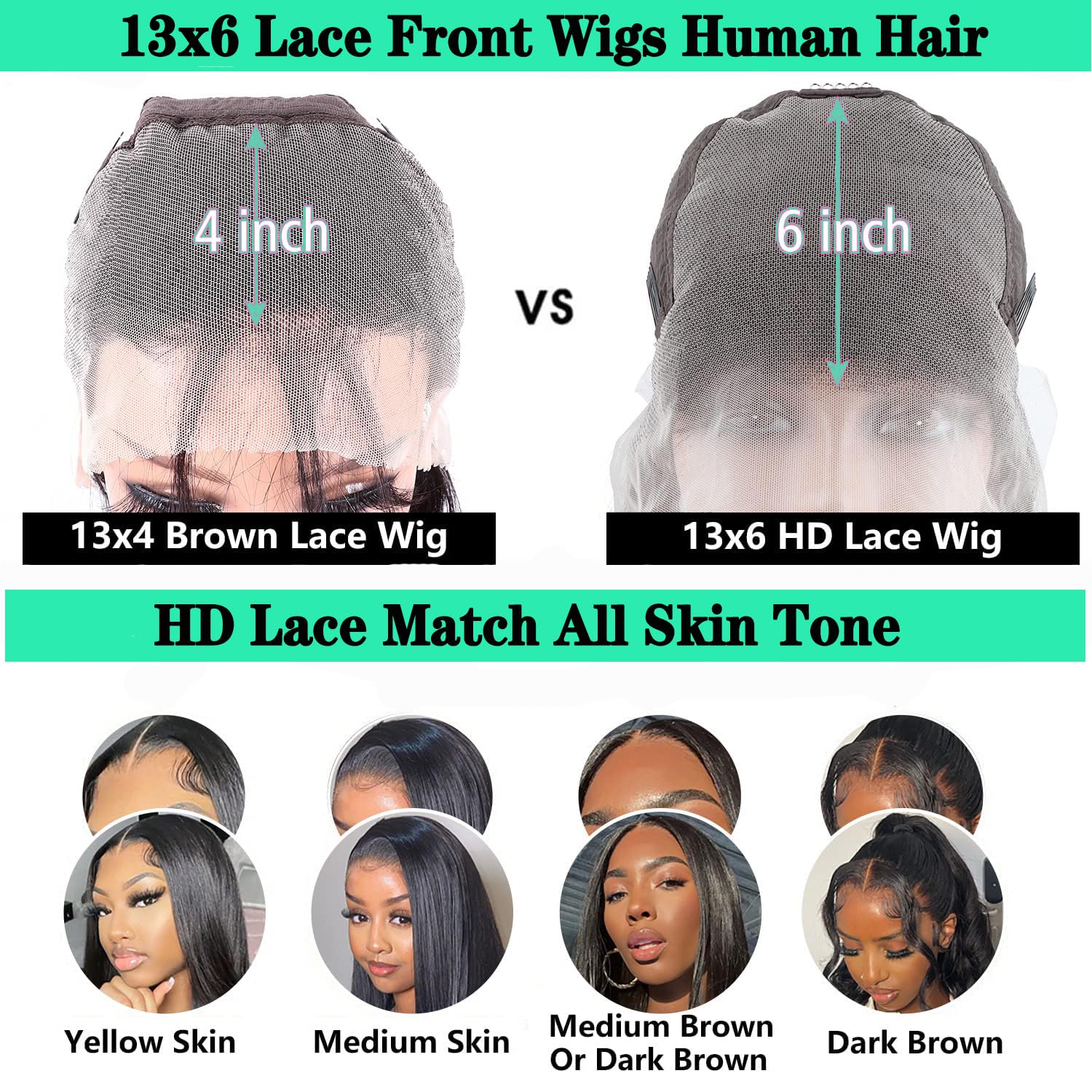 Fongly no-shedding 200% density wig promotes easy daily styling