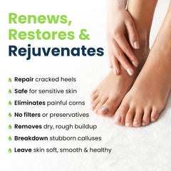 Foot Cure 15-minute treatment demonstrates quick at-home pedicure routine