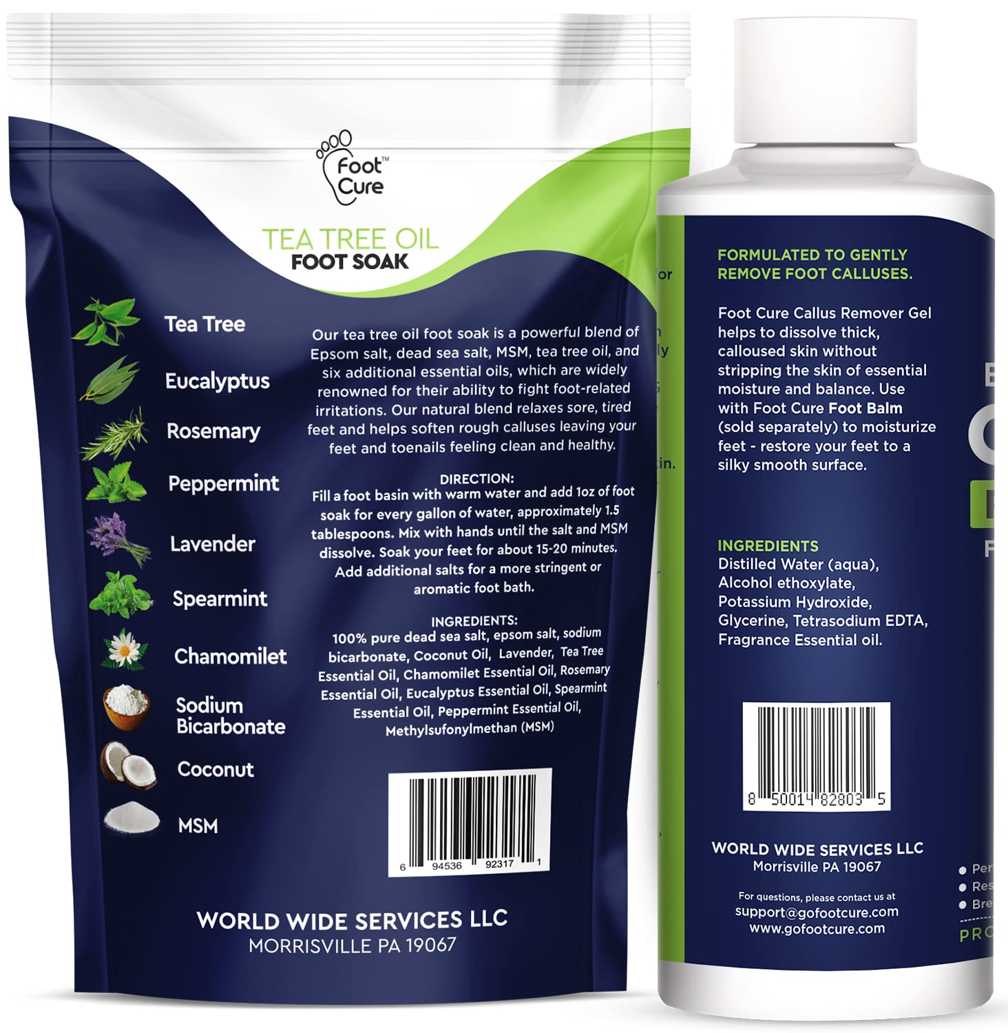 Foot Cure Callus Remover Gel applied to rough skin.