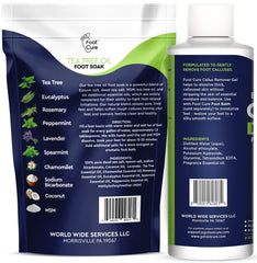 Foot Cure Callus Remover Gel applied to rough skin.