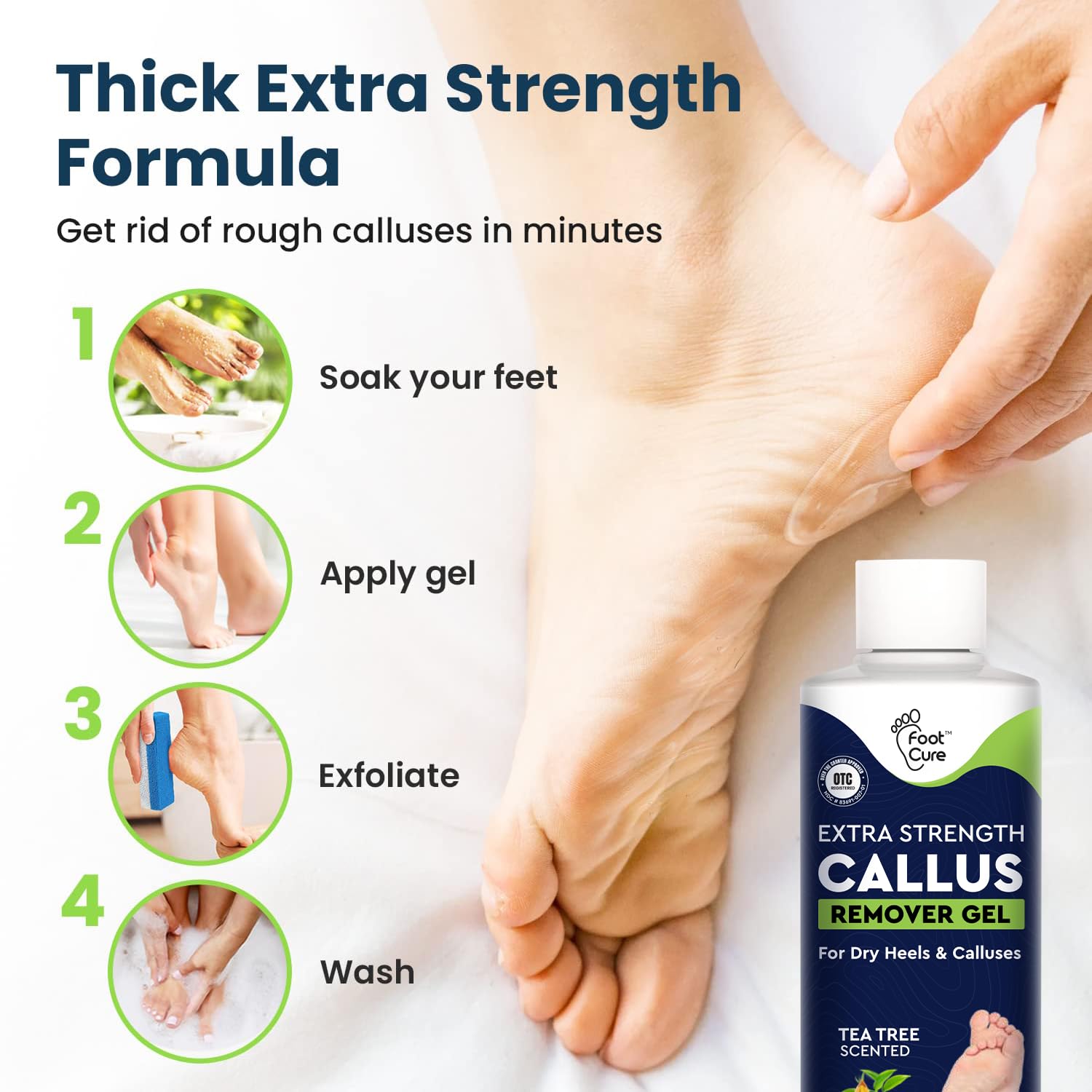 Foot Cure pumice stone set for gentle exfoliation and smoother heels