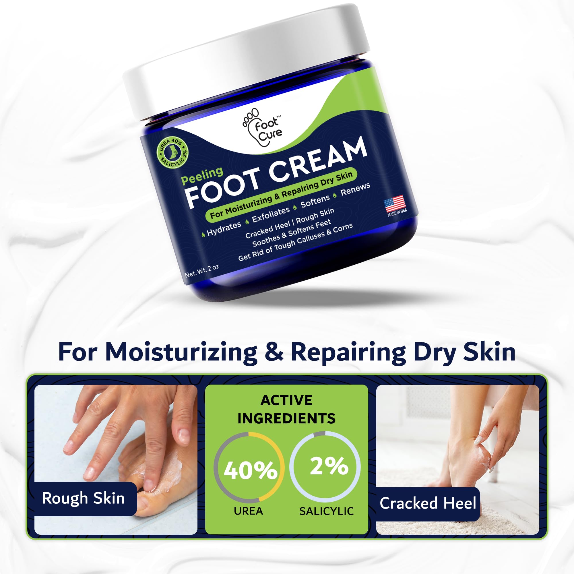 Smooth heel after using FOOT CURE Tea Tree Oil Foot Cream.