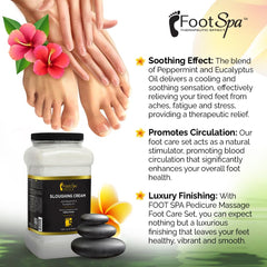 FootSpa pumice and hyaluronic acid ingredients boosting moisture and exfoliation