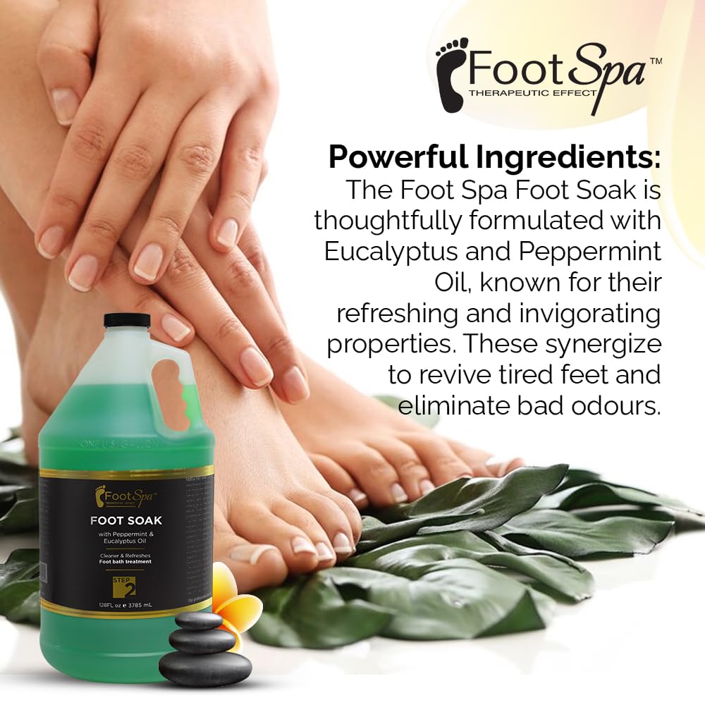 FootSpa second-step pedicure scenario emphasizing proper use in routine.