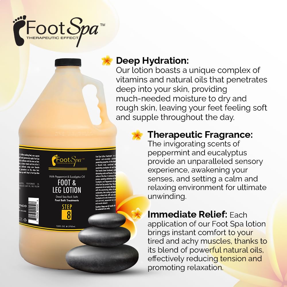 FootSpa warm lotion application for hot oil manicure and pedicure routines