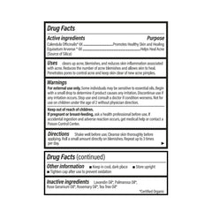 Forces of Nature organic ingredients label highlights purity and clean formula.