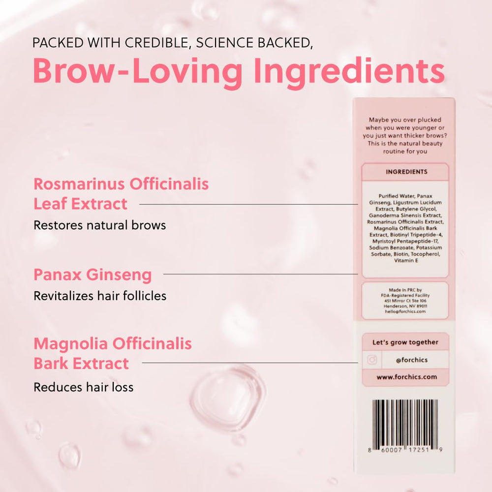 Morning skincare routine with ForBrow integrated for daily brow care