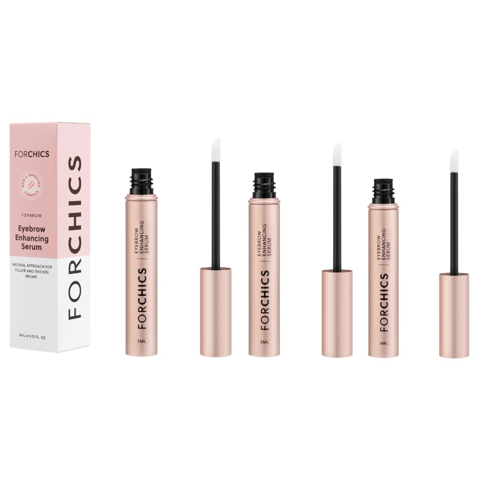 ForBrow by ForChics serum bottle close-up promotes nourishing brow care