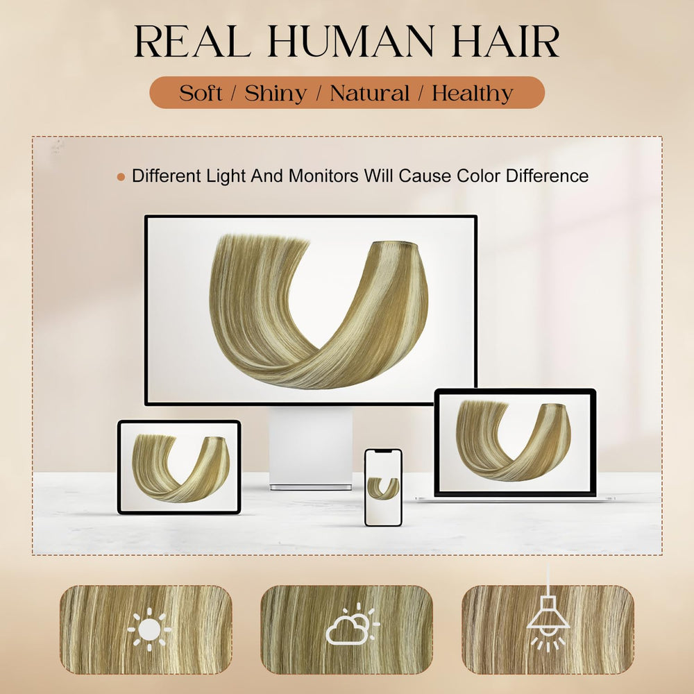 Forede clip-in extensions enable easy at-home styling.