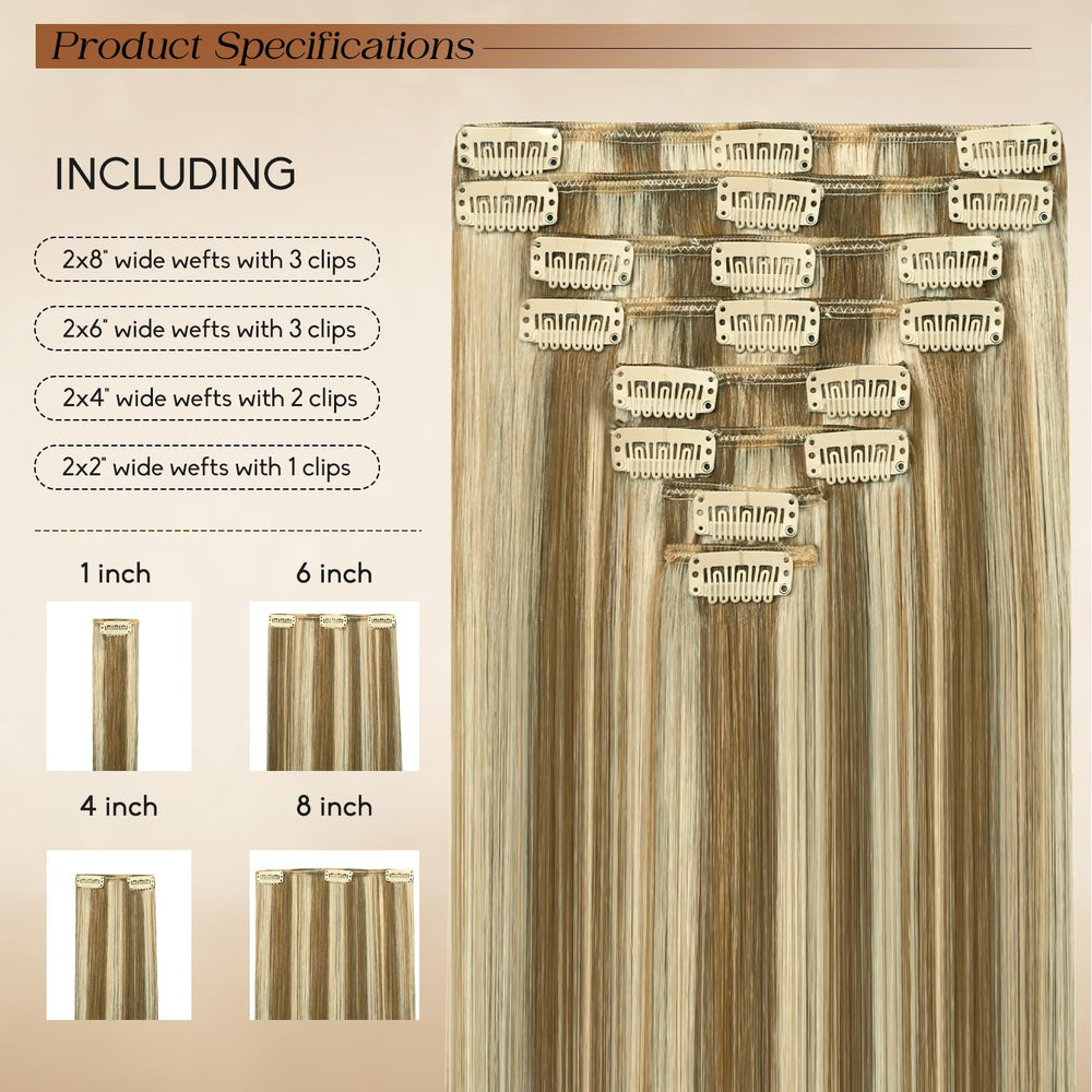 Forede double-weft clip-ins add fuller volume and durable wear