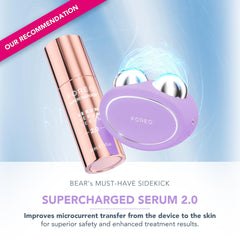 FOREO Bear 2 Anti‑Shock System visual ensures safe, zap‑free sessions.