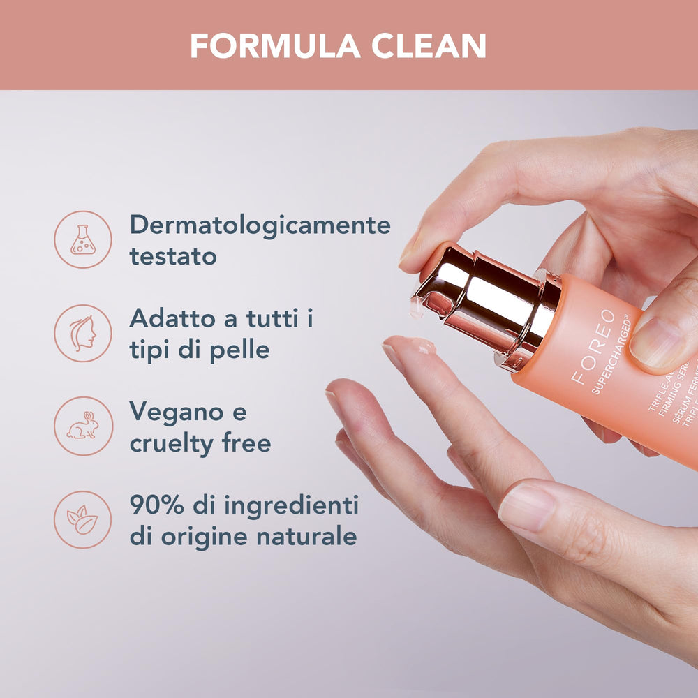FOREO serum with hyaluronic acid and squalane delivering glow and hydration