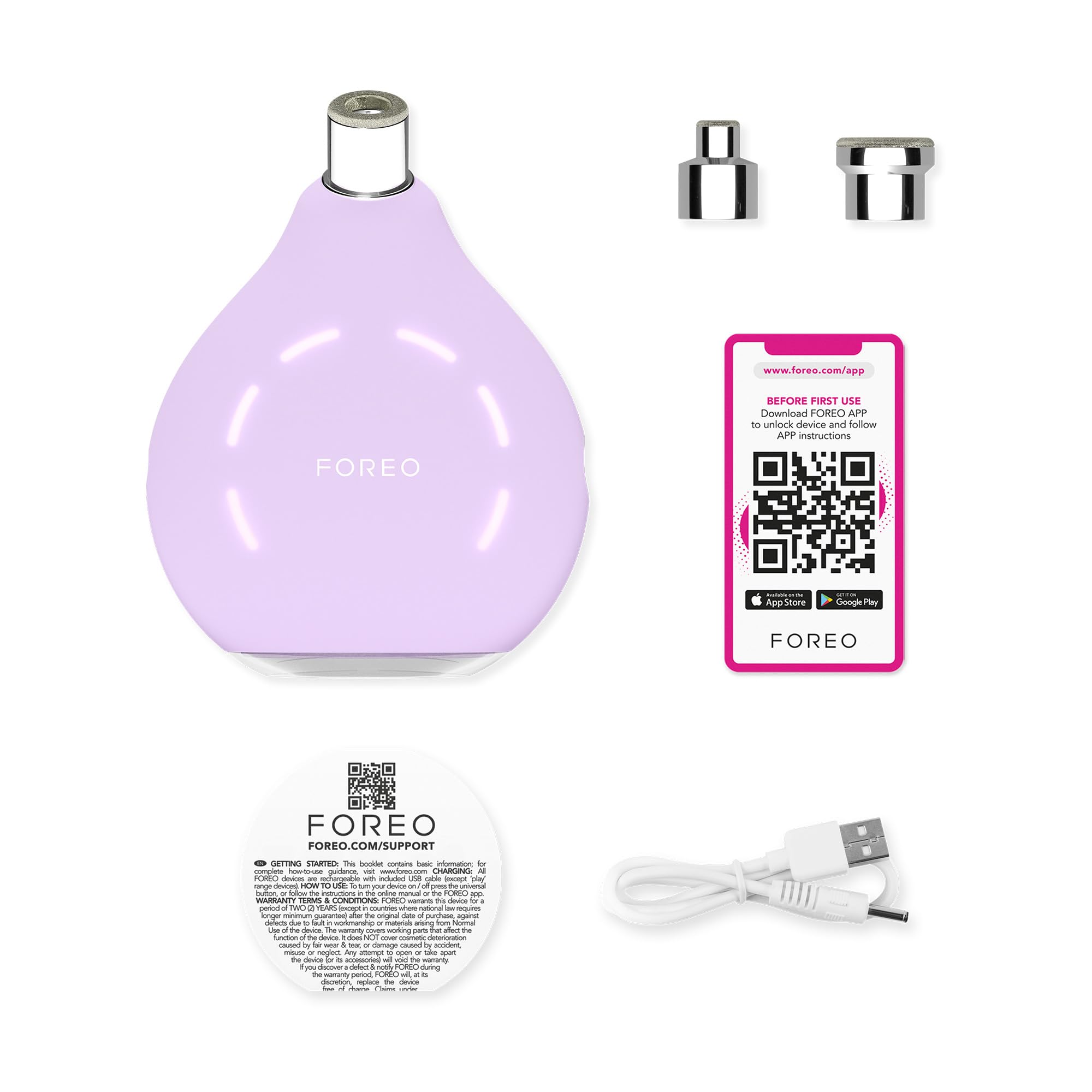 FOREO KIWI hygienic silicone surface stays gentle and bacteria-resistant.