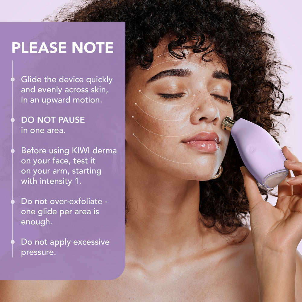 FOREO KIWI warmth feature softens skin before extraction.